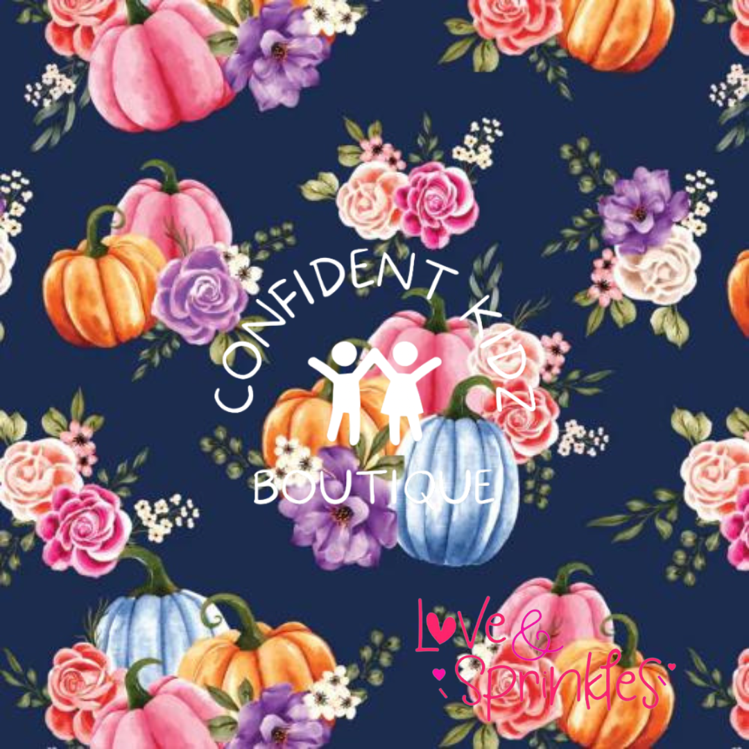 Painted Pumpkin Long Sleeve Dress