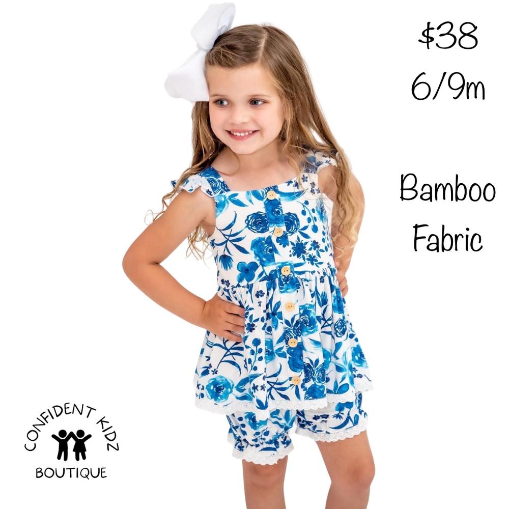 Country Blue Bamboo Set