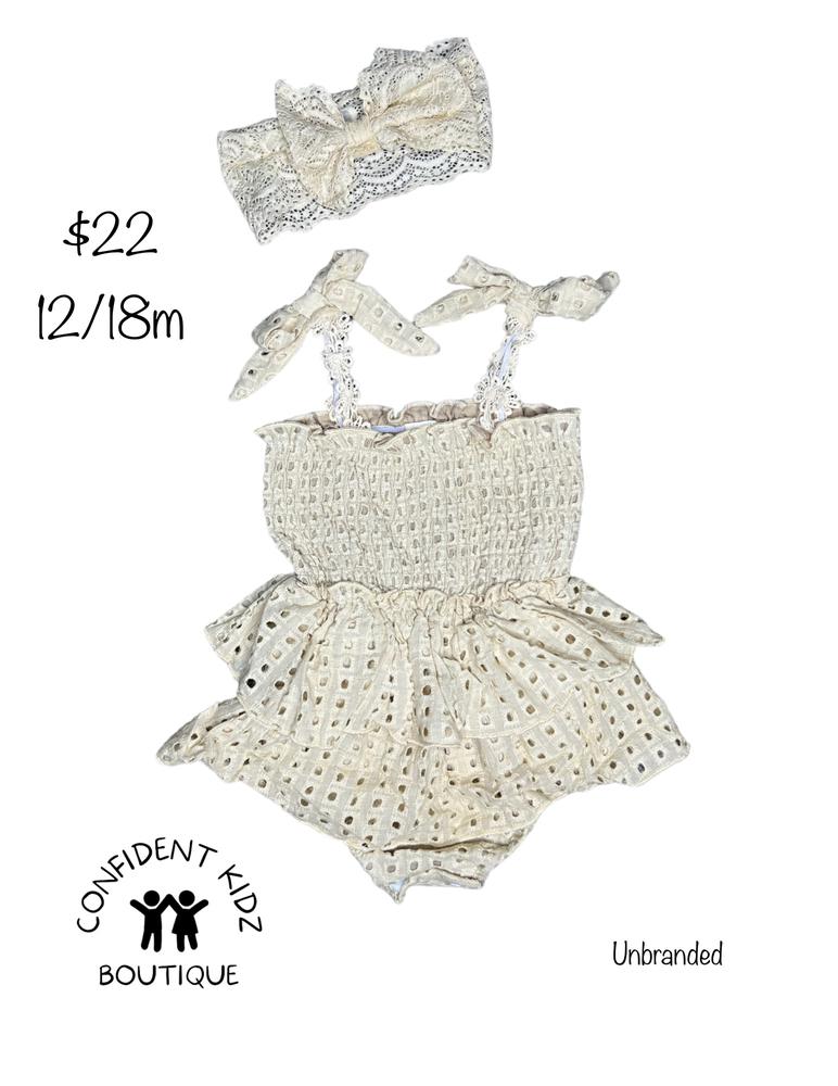 Scrunch romper with headband