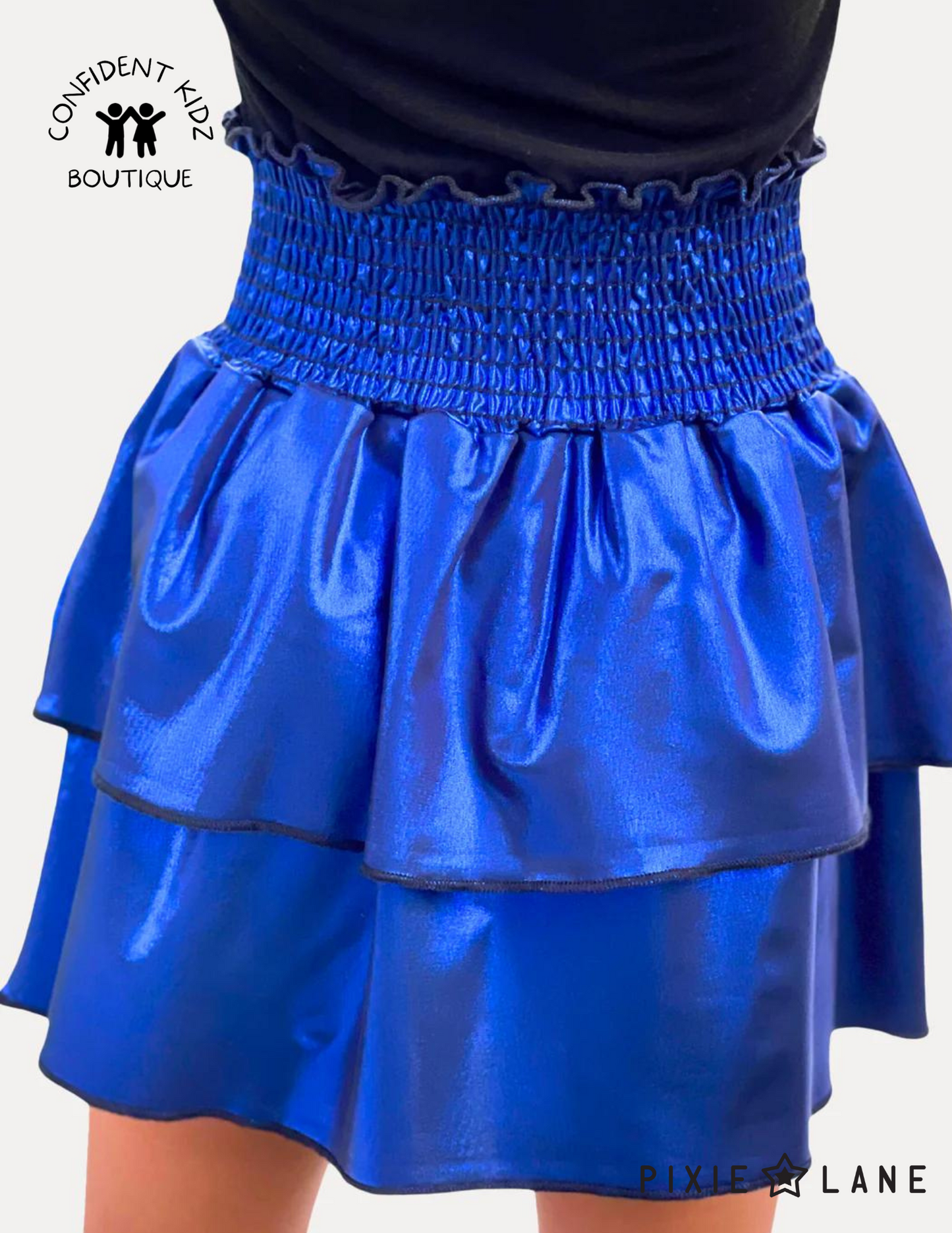Blue Foil Glitter Dresses