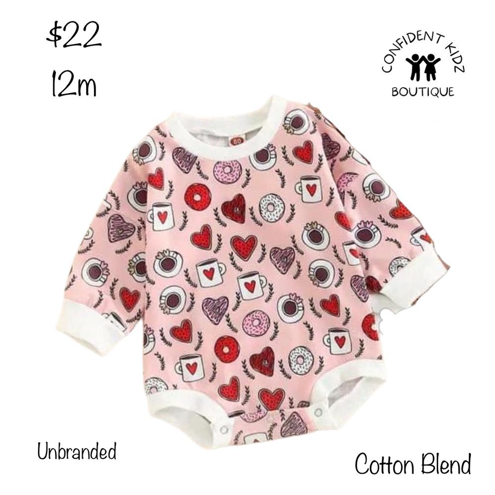 Coffee and Donuts Bubble Romper