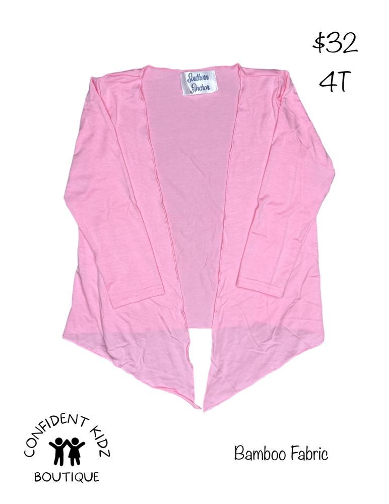 Pink Bamboo Cardigan