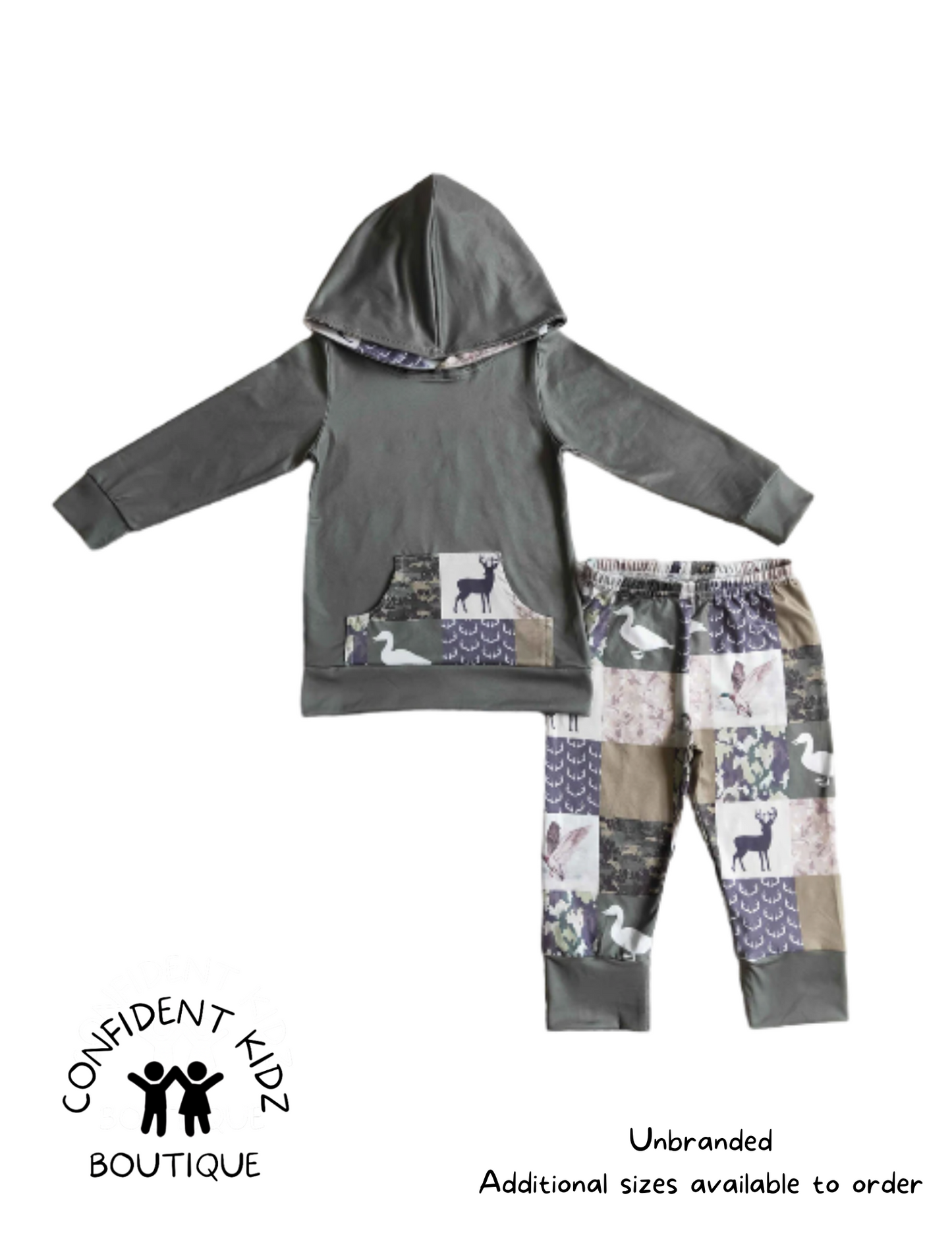 Camo Animals Hoodie and Jogger Set