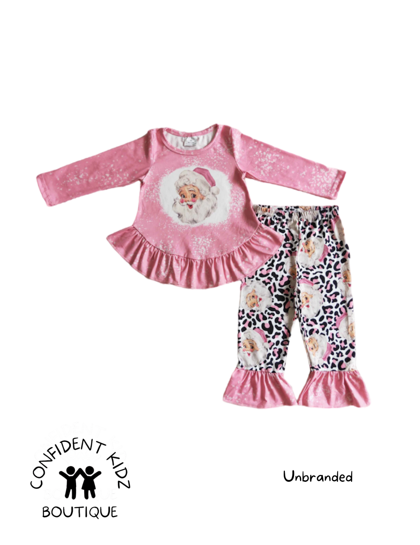 Pink Santa Ruffle Set