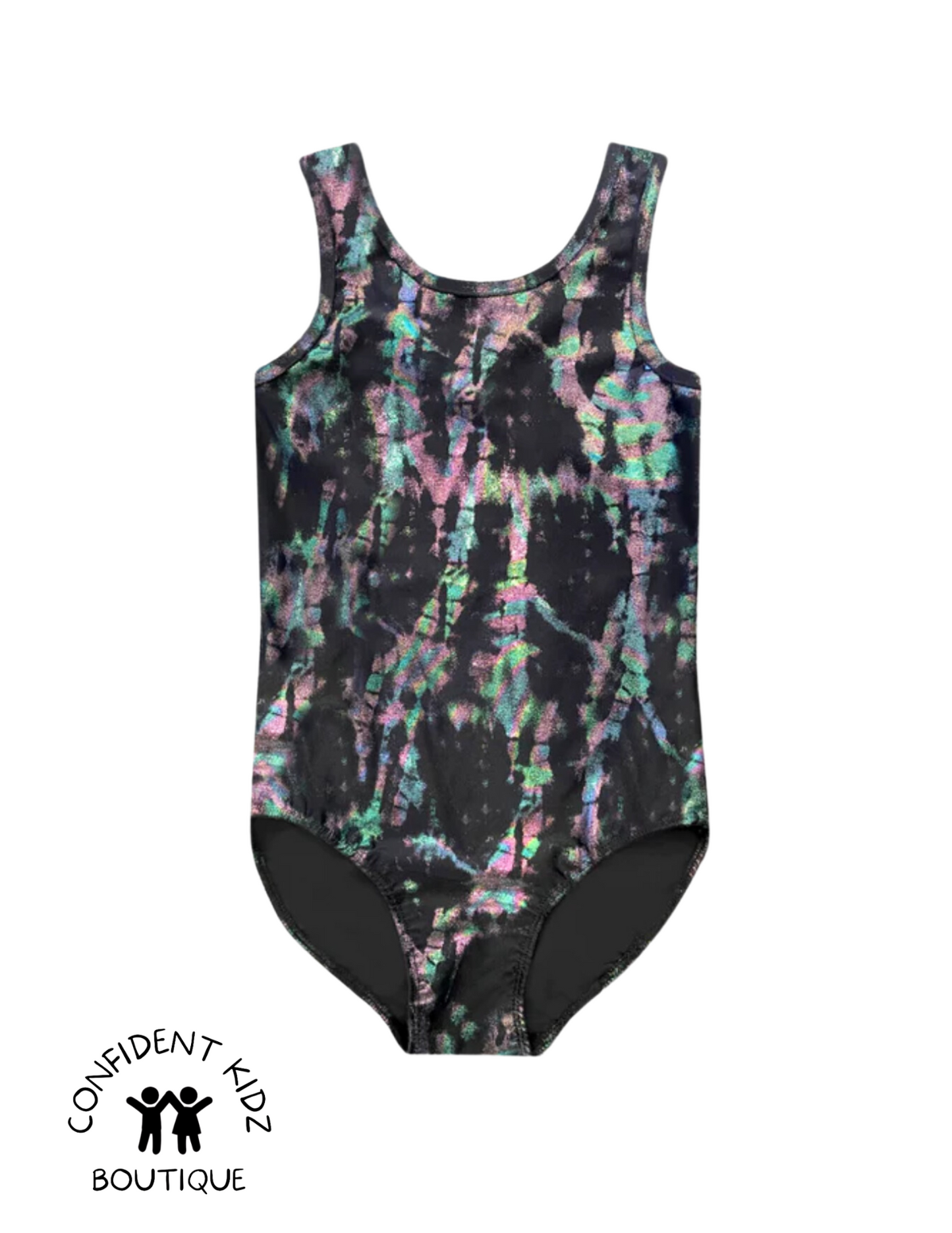 Oil Spill Foil Leotard/swim