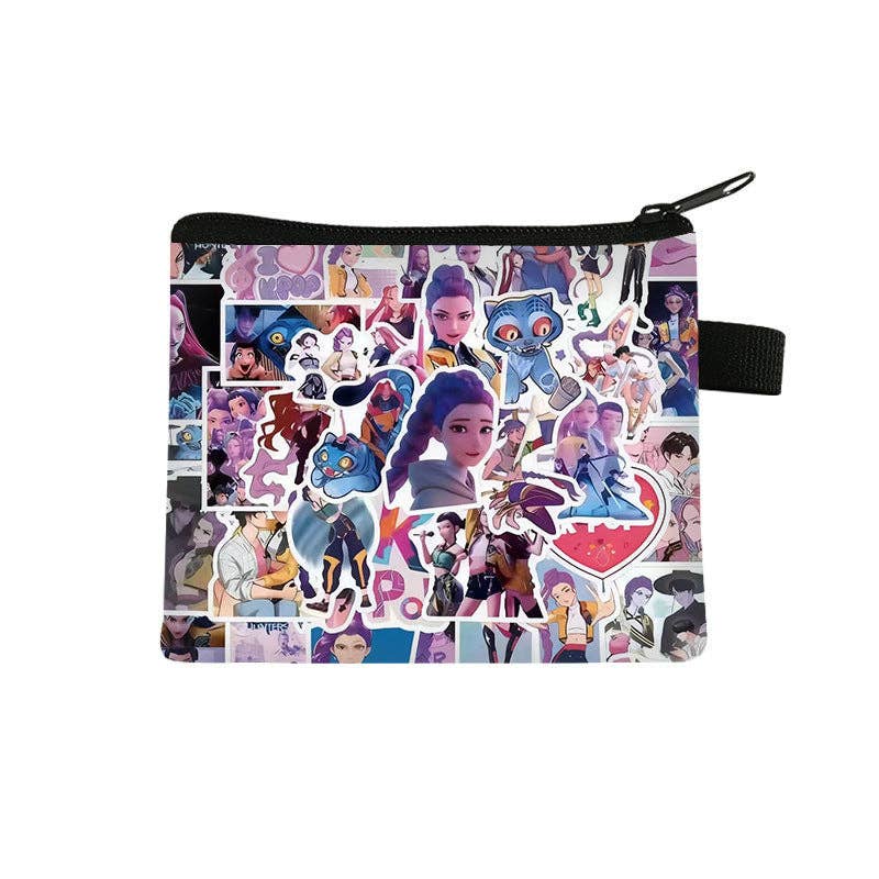 K - P 0 P demon hunters mini coin purse wallet