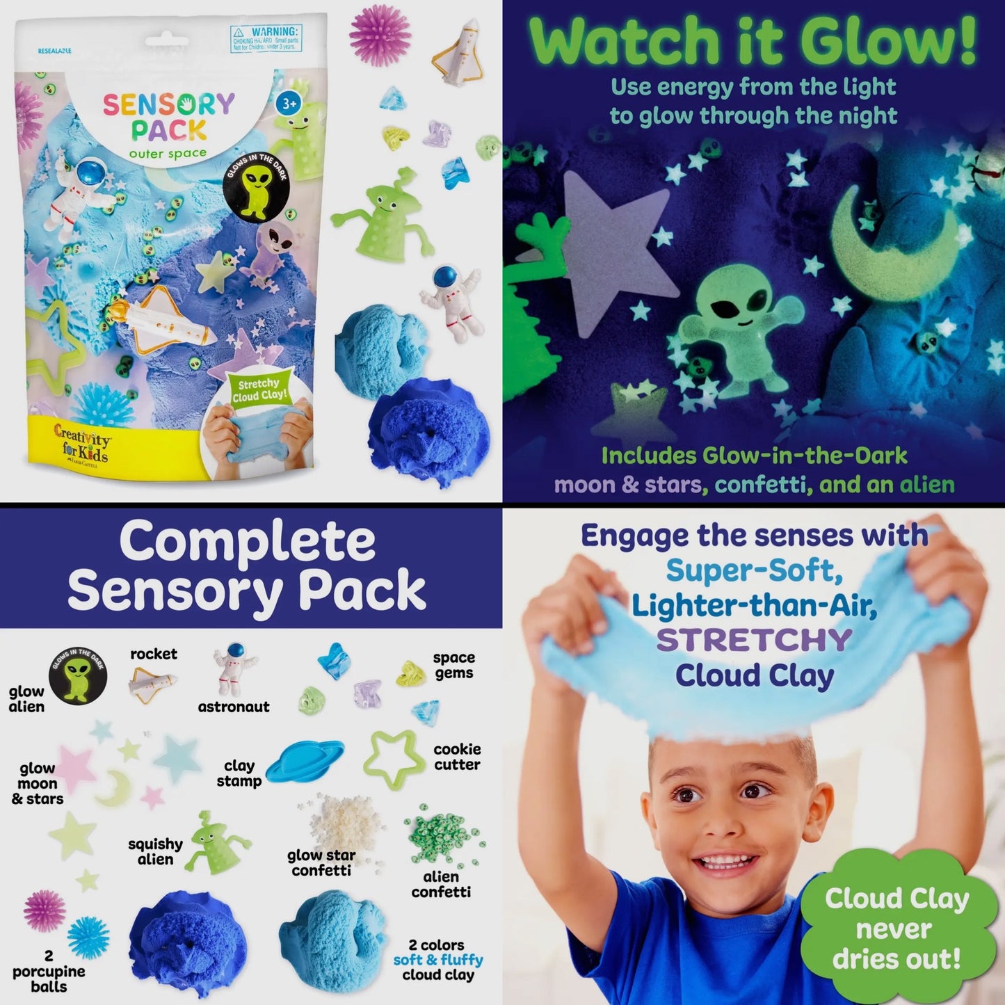 Sensory Packs On the Go Play Set for Kids