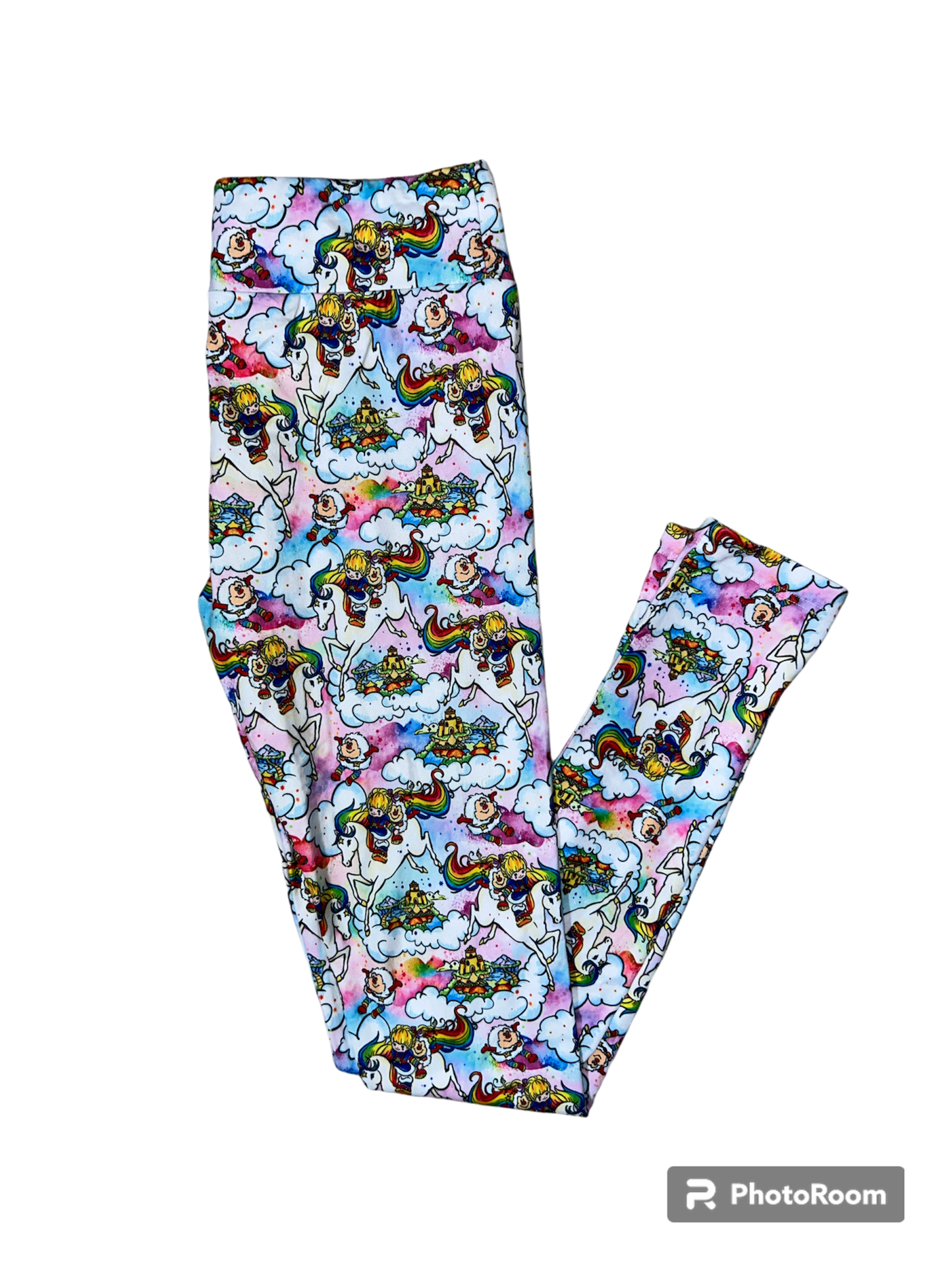 Rainbow Girl Casual Cloud Soft Yoga Band Leggings