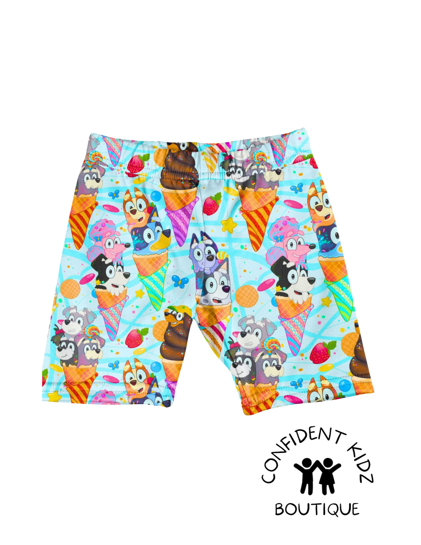 Blue pup ice cream shorts