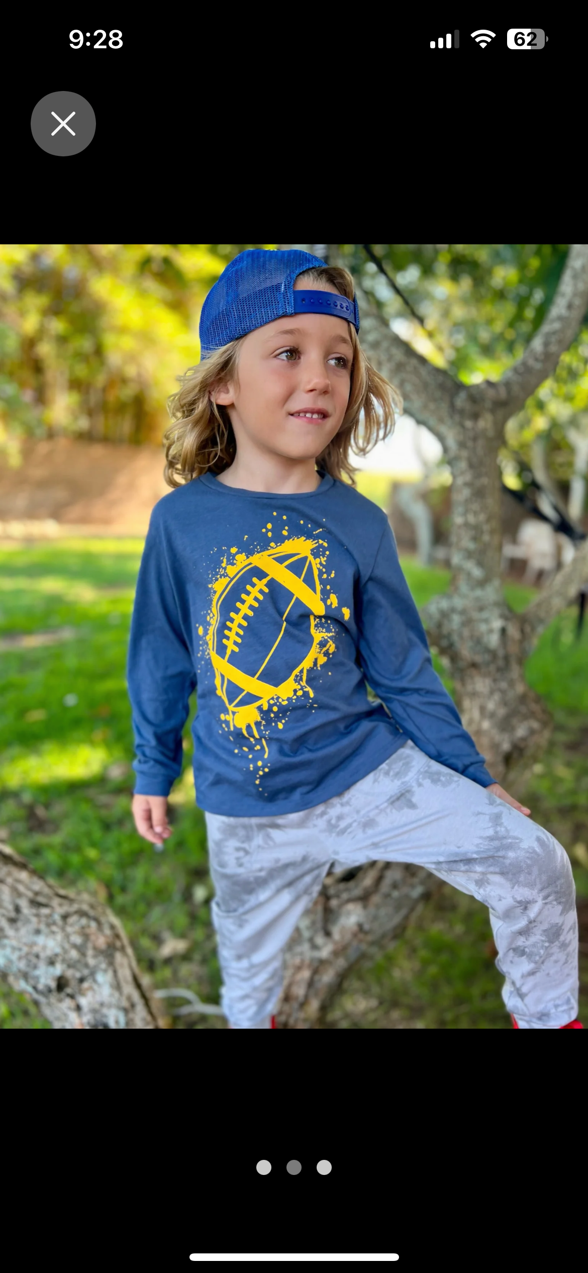 Long Sleeve Football T-Shirt