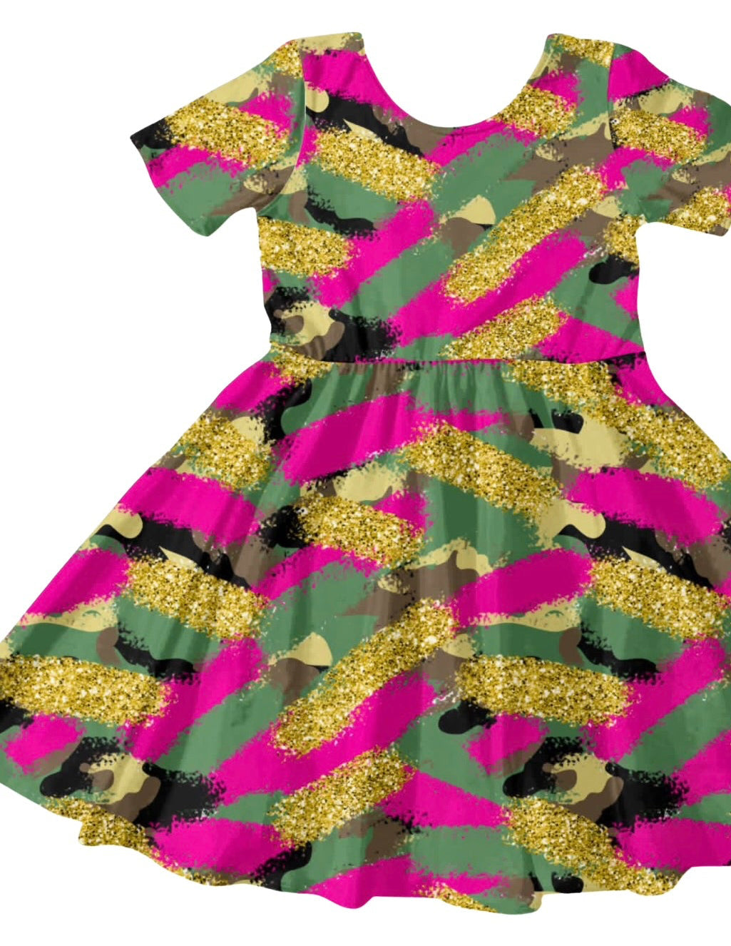 Camo Glitter Dress