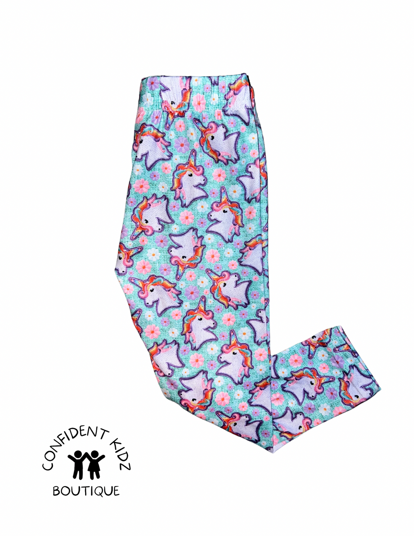 Retro Unicorn Leggings on