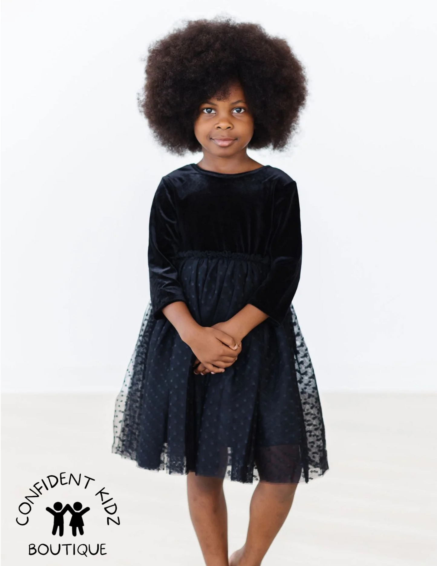 Black Velvet Tutu Dress