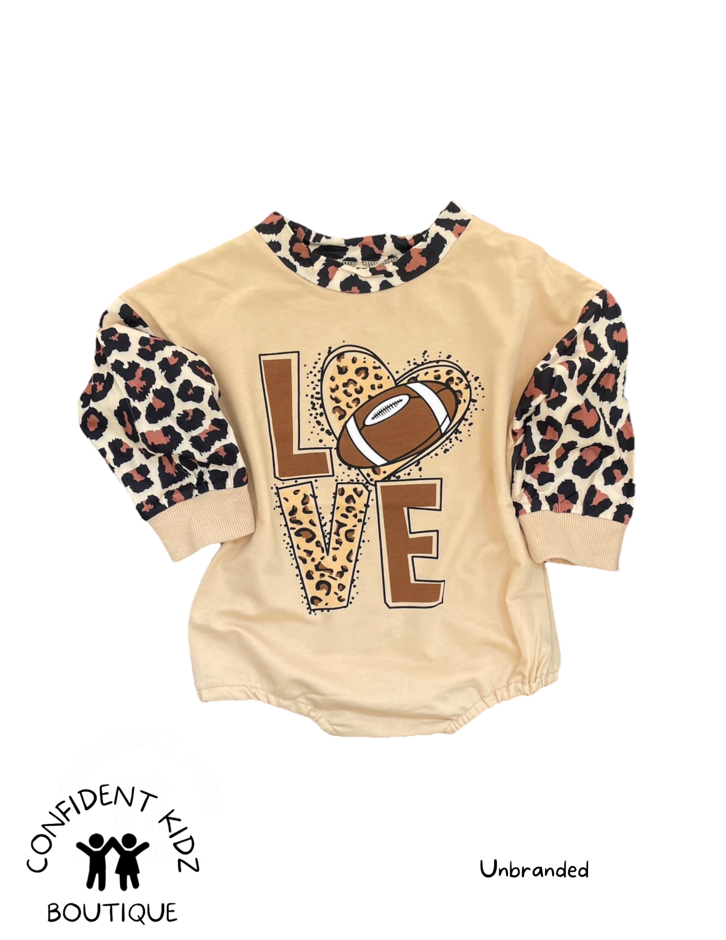 Love Football Bubble Onesie