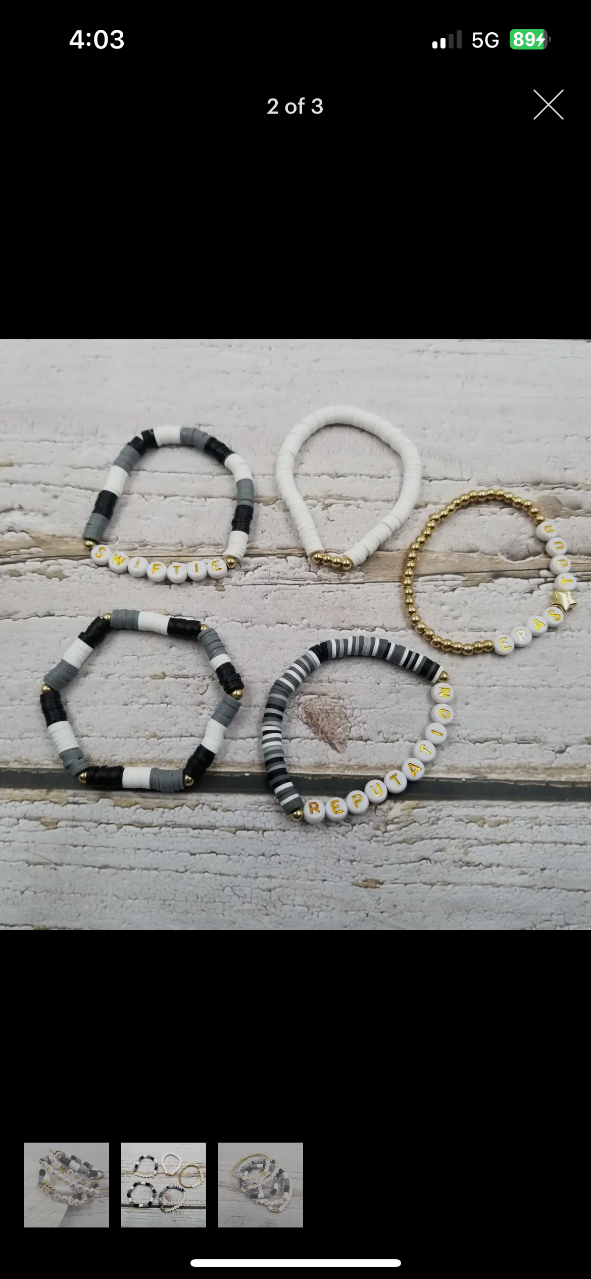 Concert bracelet sets
