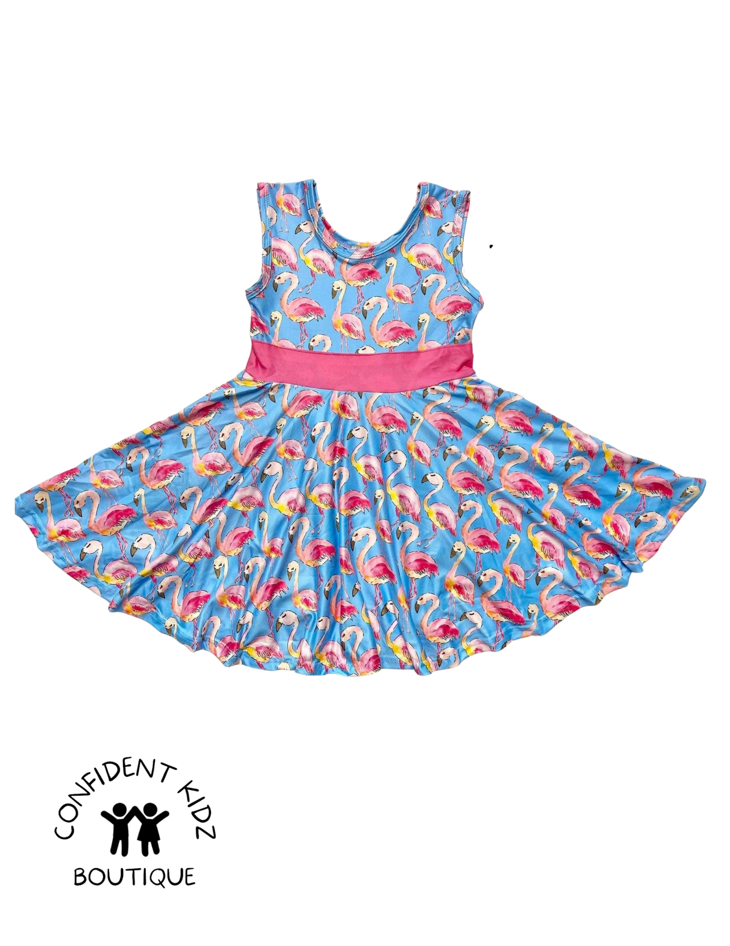 Flamingo Tank Pocket Dress