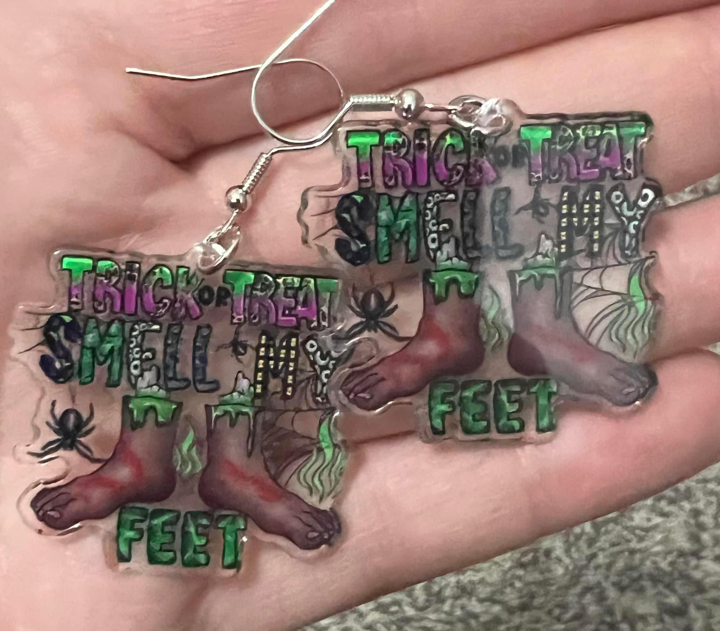 Halloween acrylic earrings