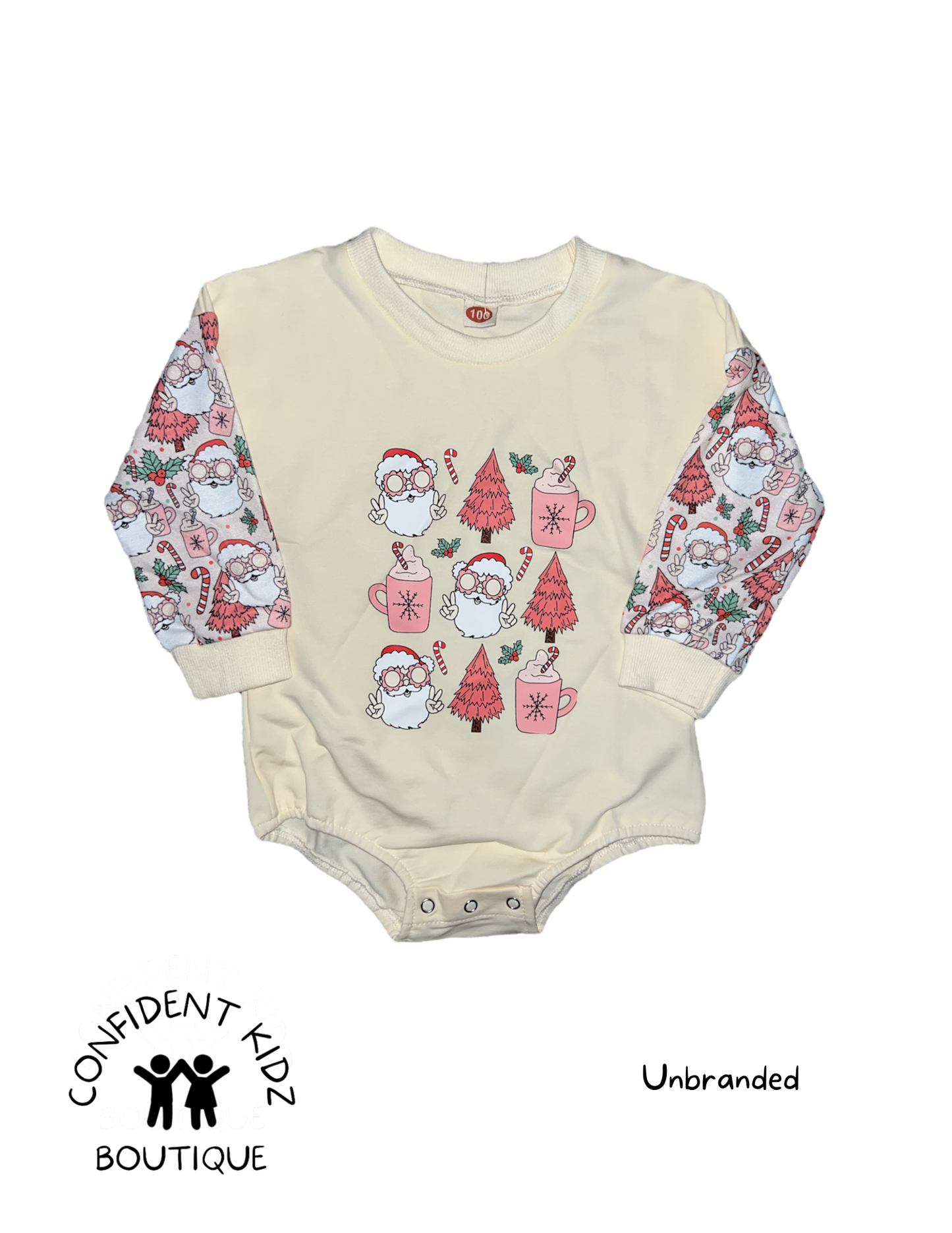 Holiday Pink Bubble Onesies