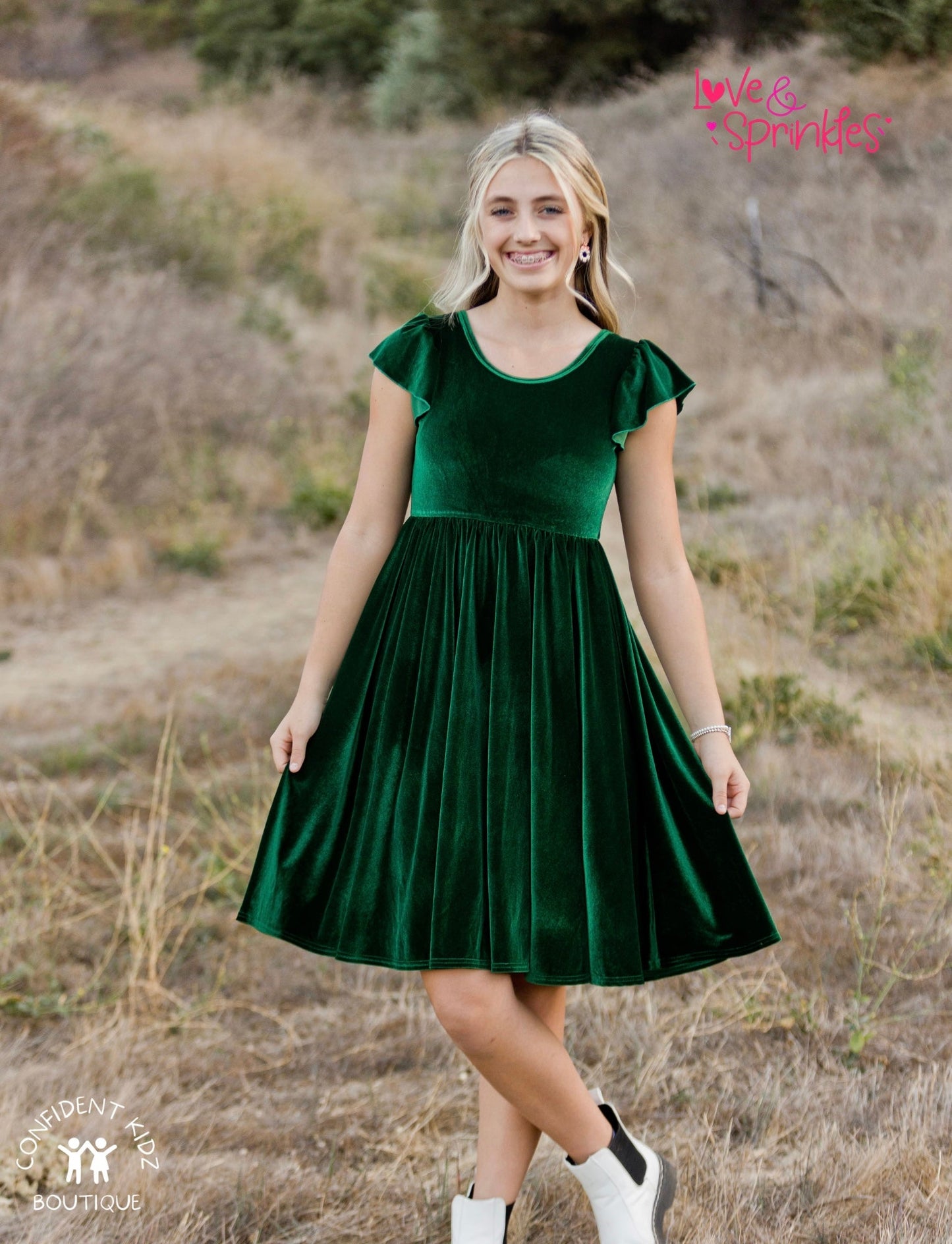 Green Velvet Dresses