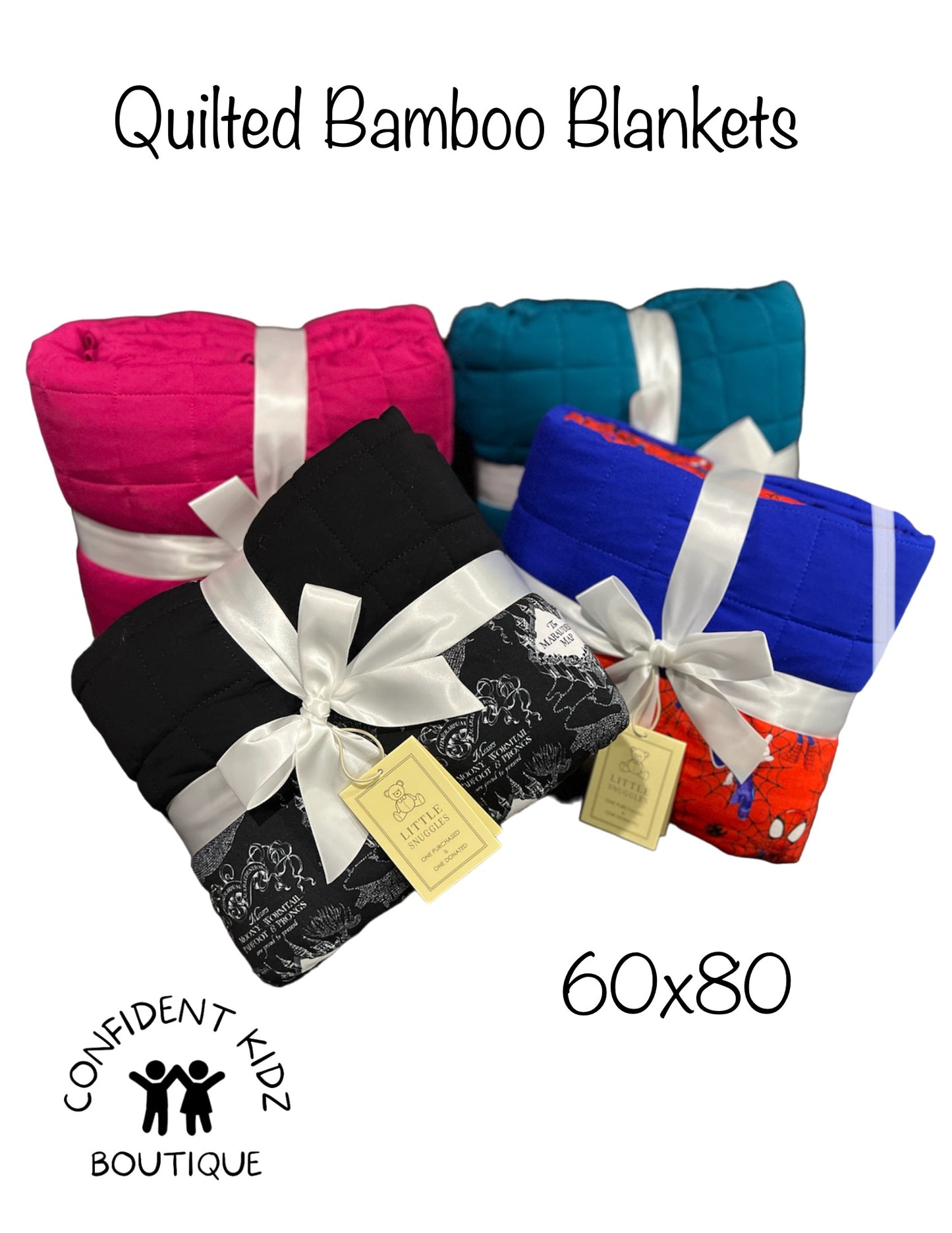 Pink Azalea Quilted Bamboo Blanket