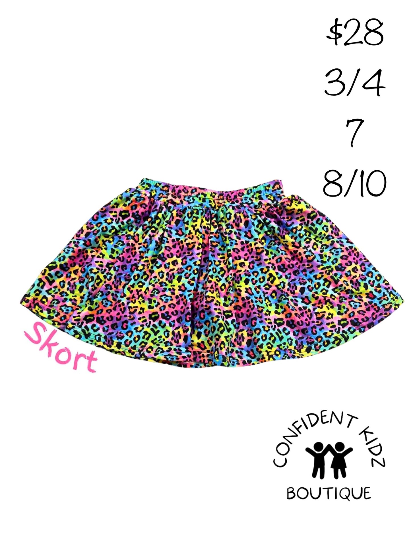 Cheetah Skort
