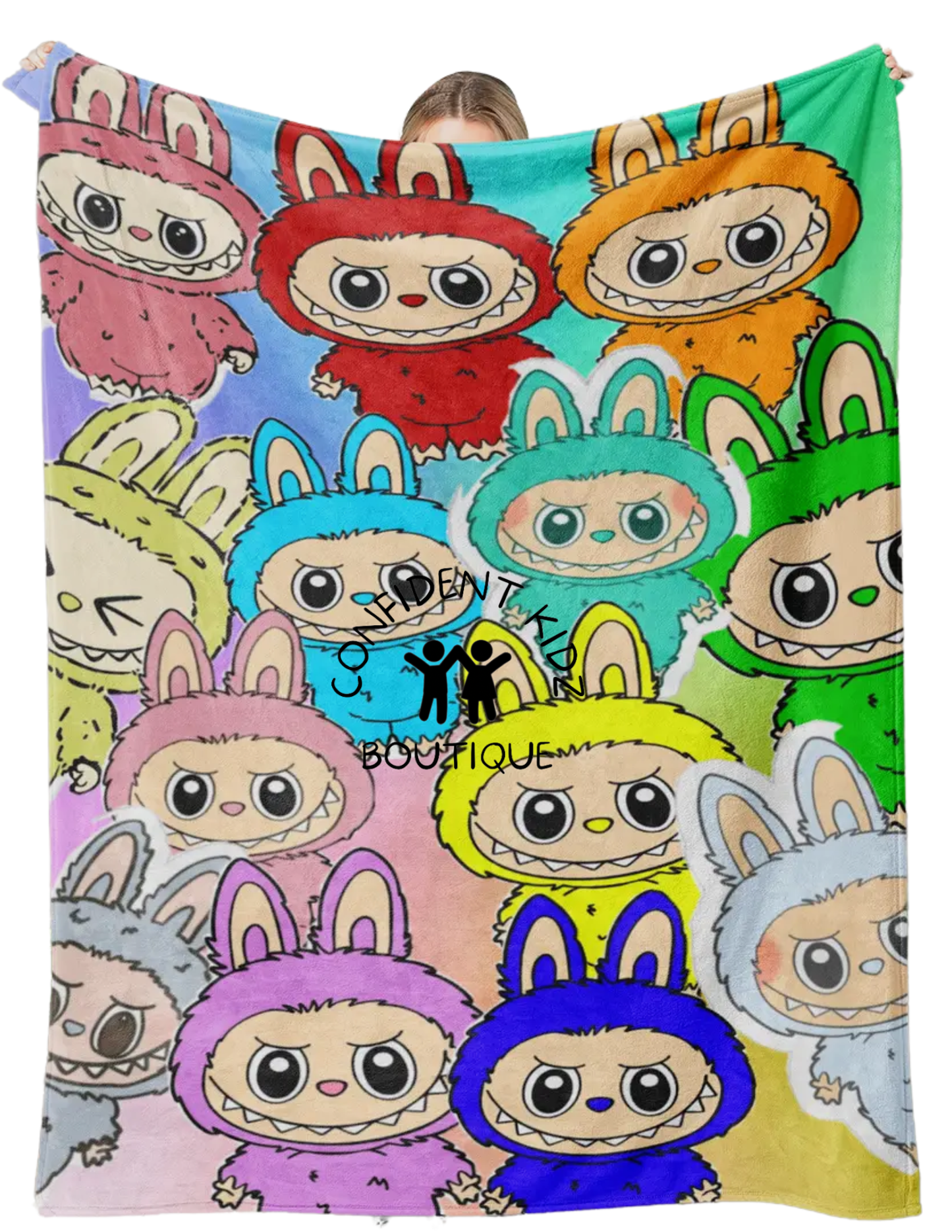 Labubu printed Throw Blanket soft flannel Blanket