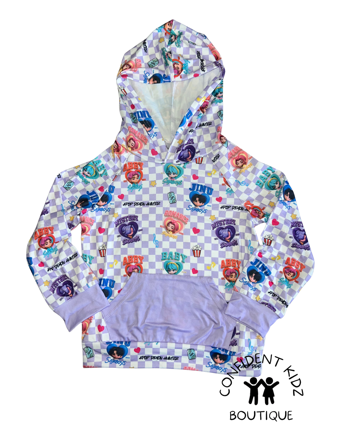K - P 0 P Saja Hooded Long Sleeve Shirt