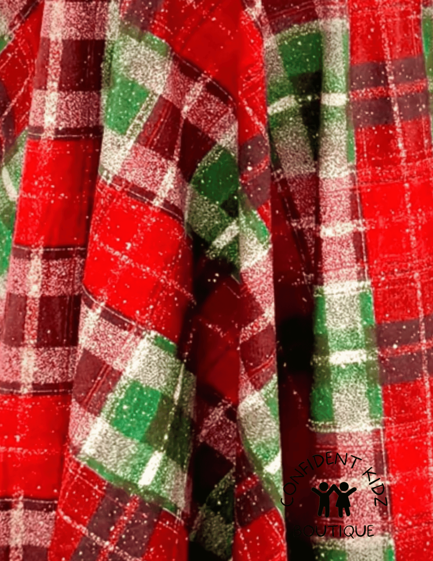 Holiday Plaid Skirted Leggings