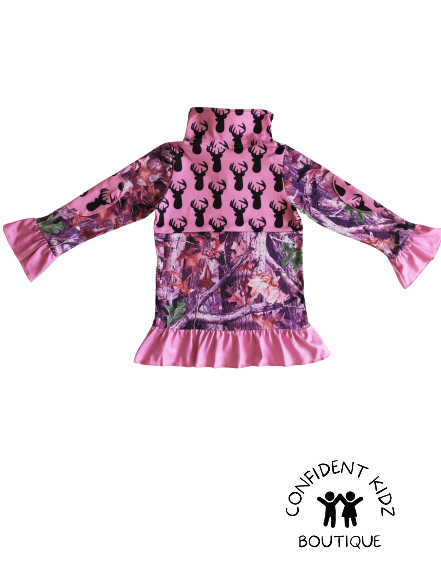 Pink Camo Pullover