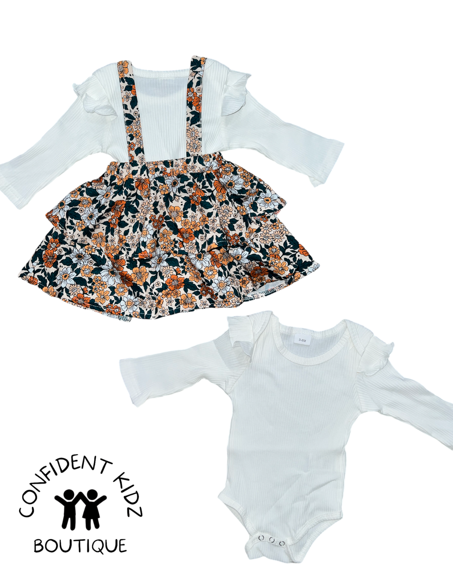 Haley Floral Suspender Dress