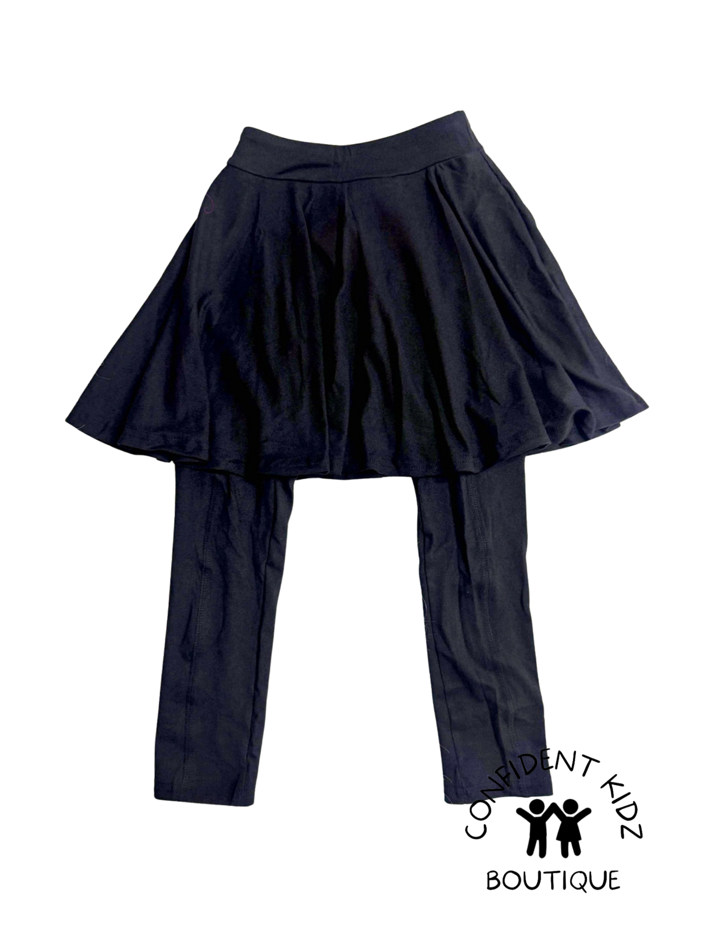 Black Skirted Leggings