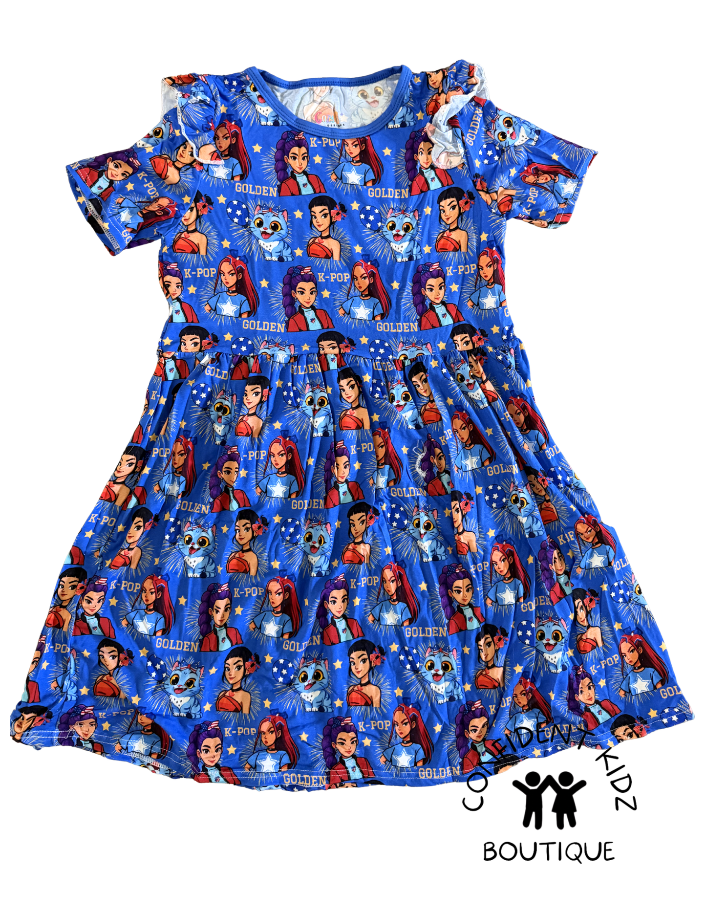 K - P 0 P Golden 4th of July Dress