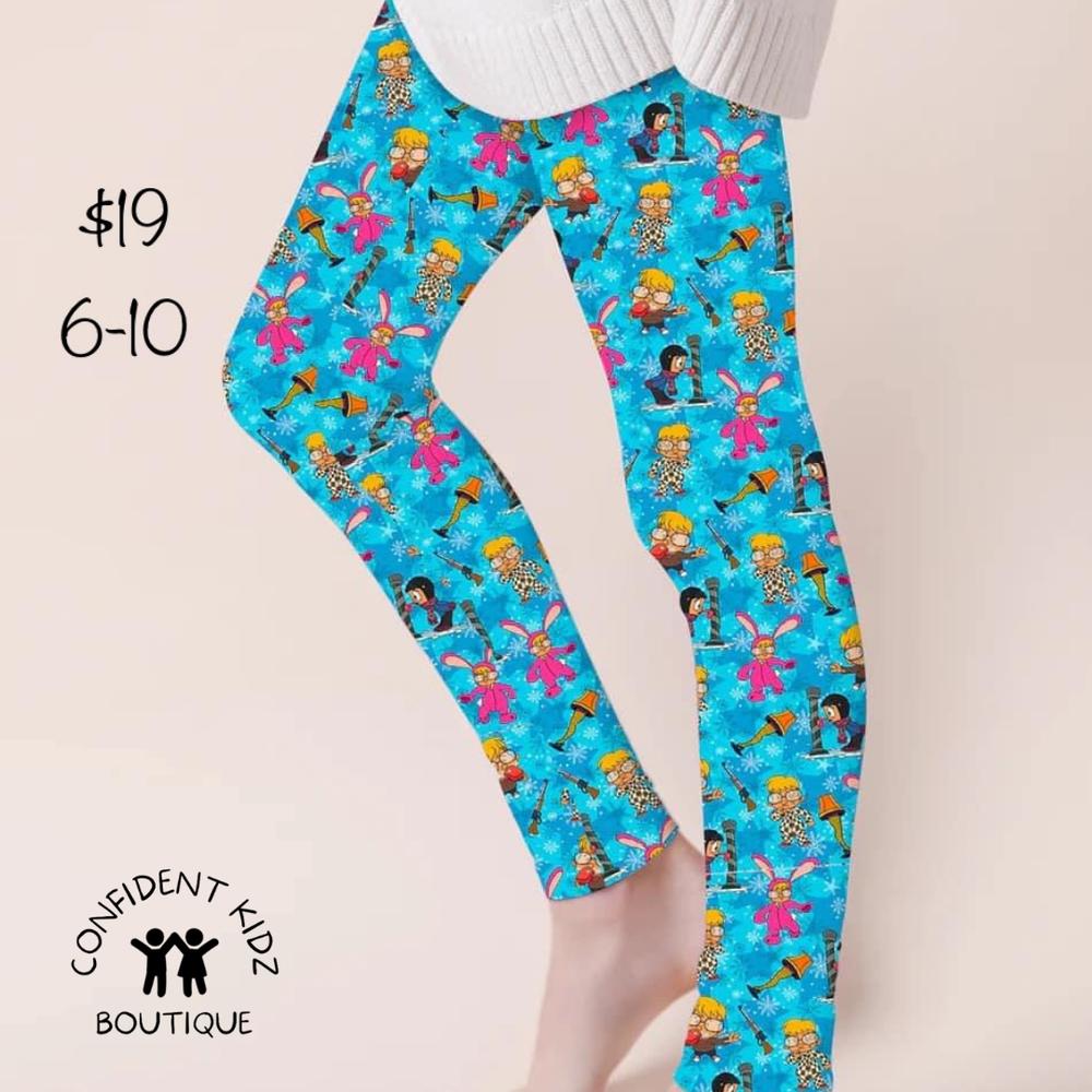 Ralphie's Christmas Casual Cloud Soft Yoga Band Leggings