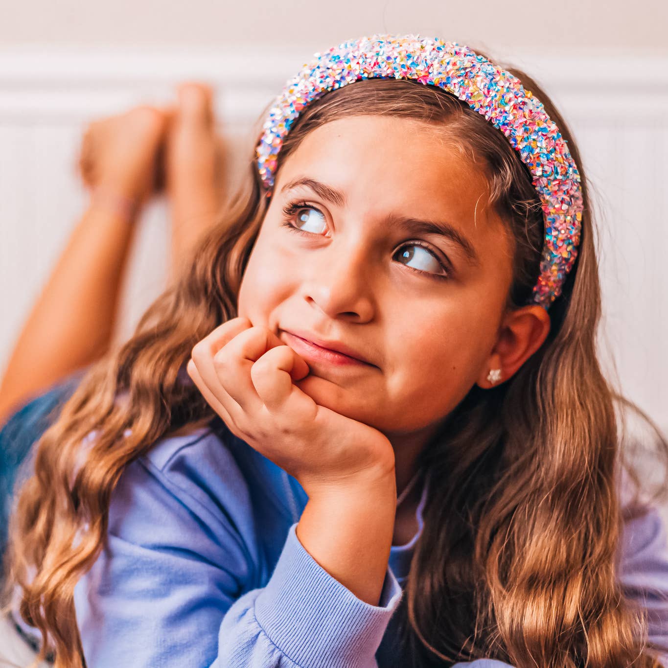 Kids Padded Headband - Chunky Sequin Hair Band