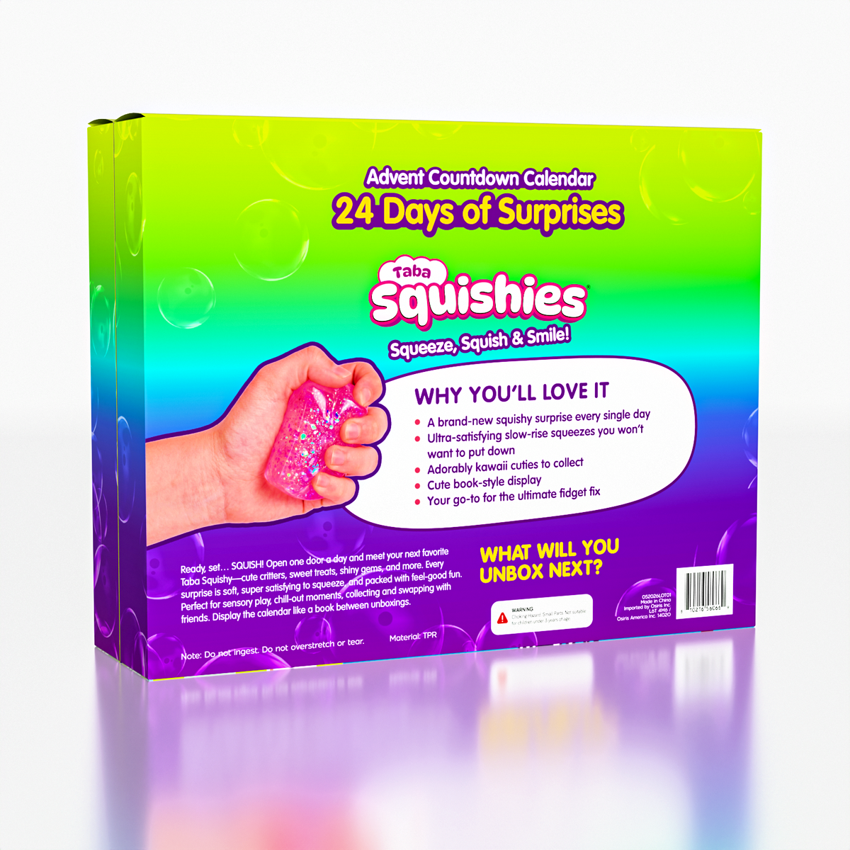 Taba Squishies® Fidget Toys 24-Day Advent Calendar (24pc)