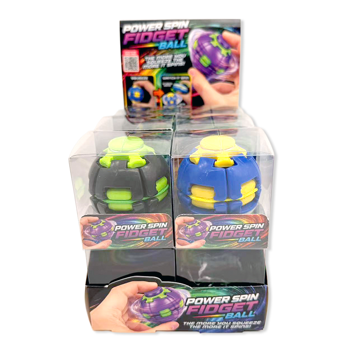 Power Spin Squeeze Fidget Ball