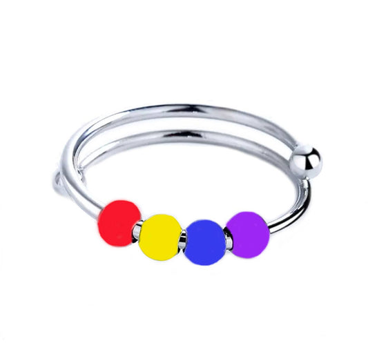 Fidget Anti Anxiety Rainbow Ring