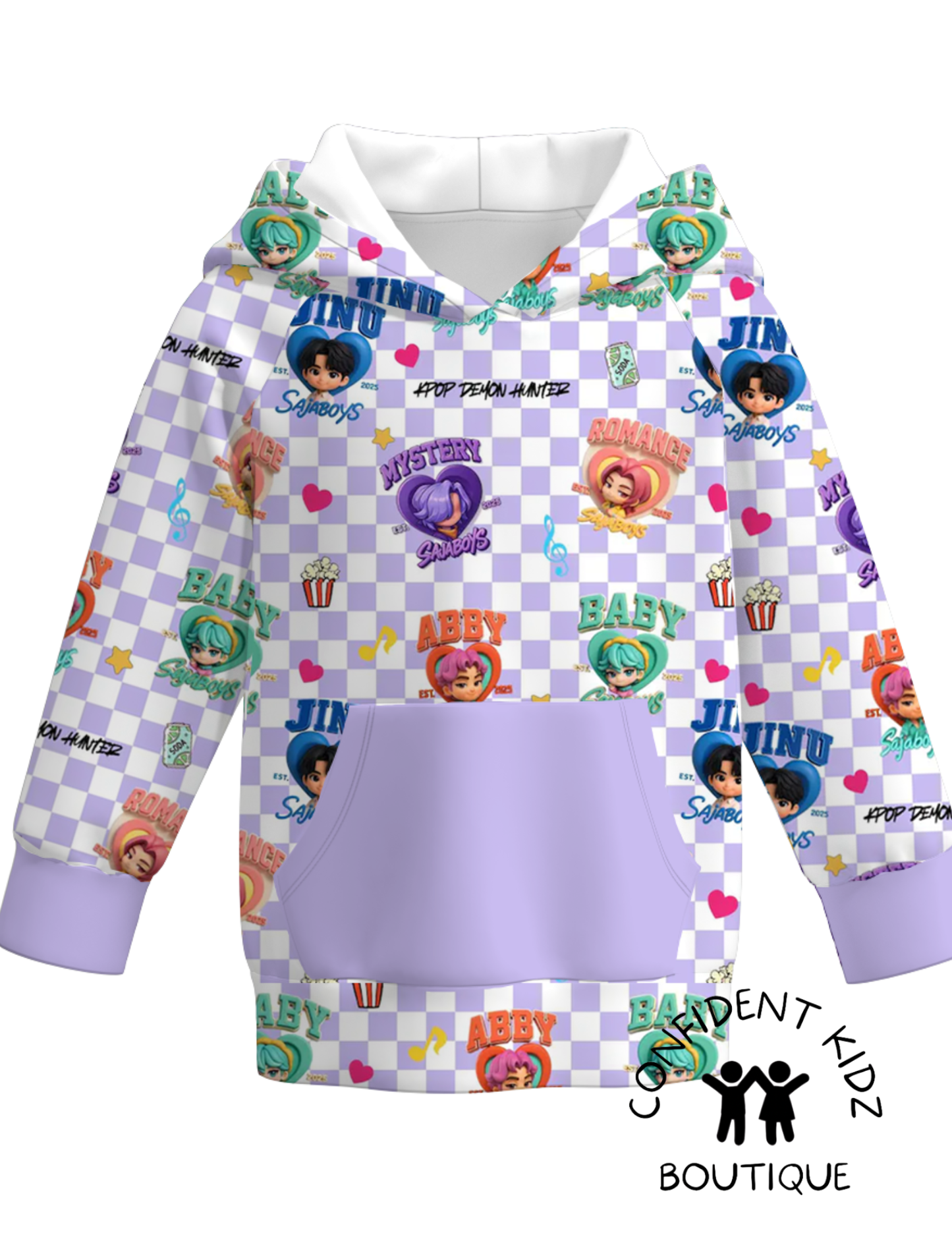 K - P 0 P Saja Hooded Long Sleeve Shirt