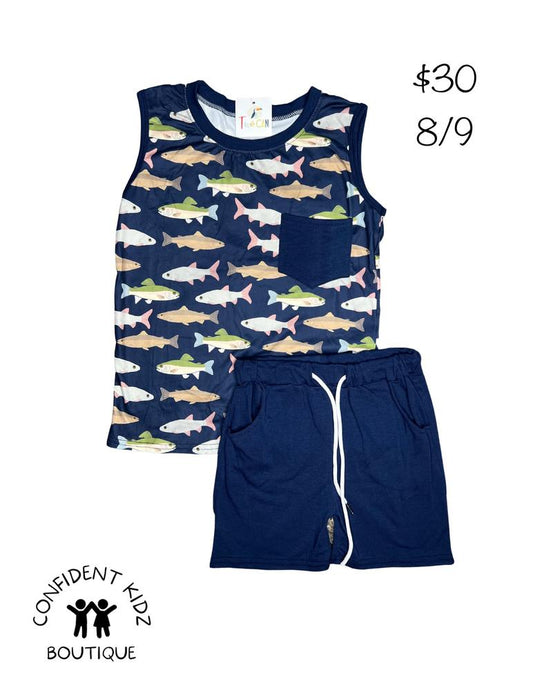 Fish Tank and Shorts Set