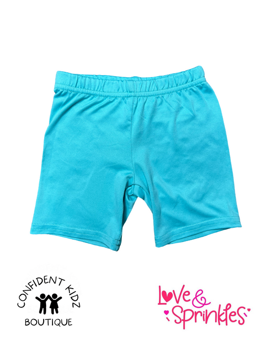 Turquoise Kick Shorts