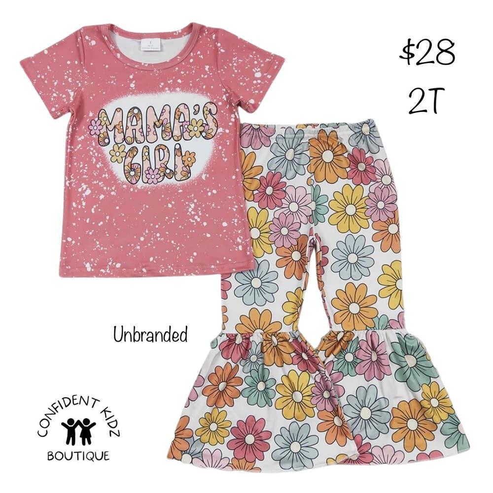 Floral Mamma's Girl T-shirt and Bell Pants Set