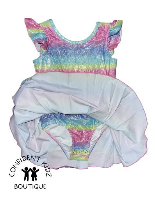 Pastel Rainbow Shimmer Leotard