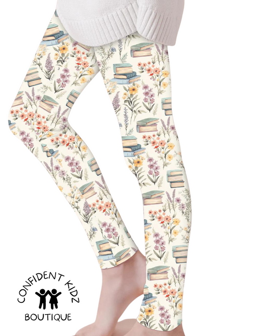 Books Cloud Soft Yoga Band Leggings