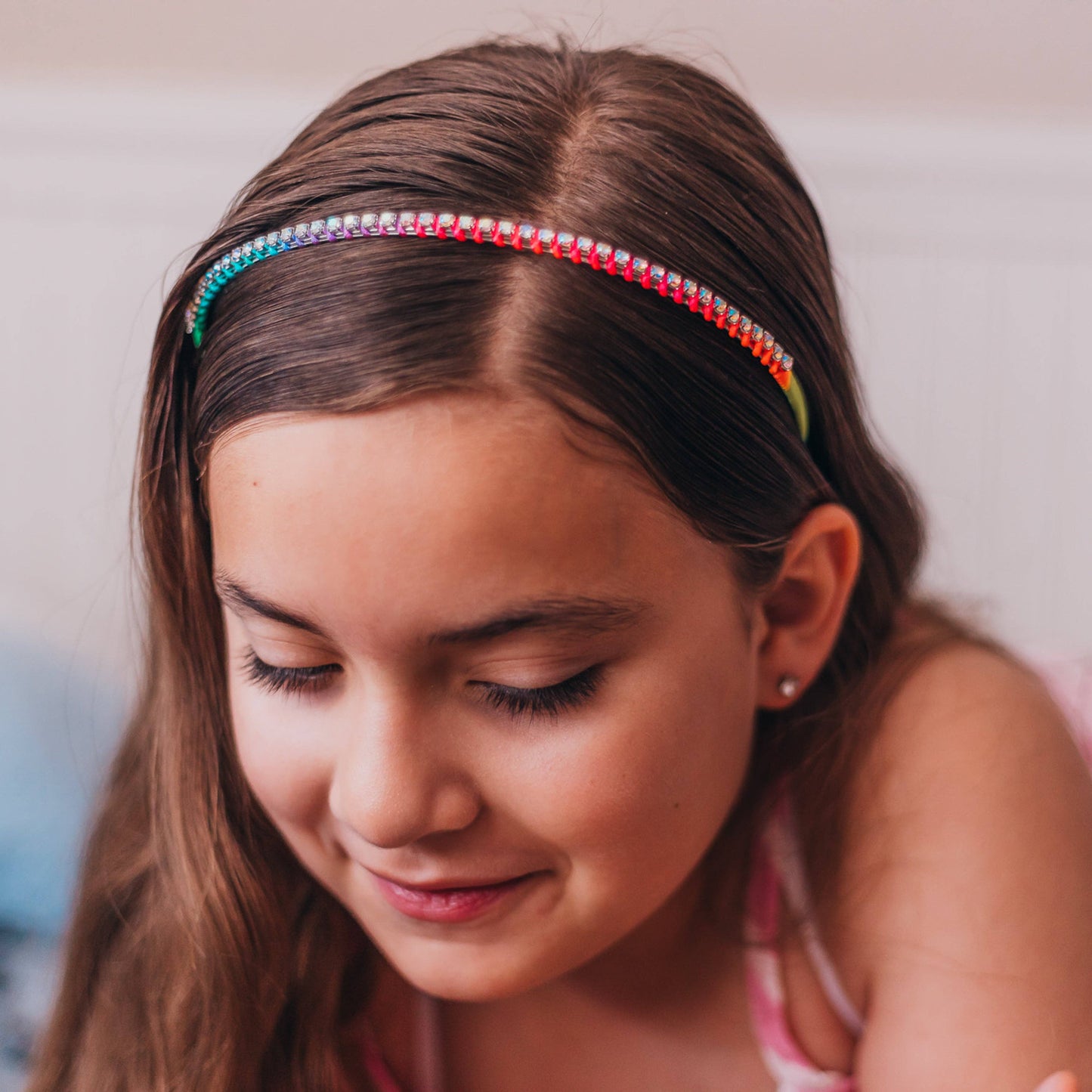 Thin Rhinestone Headbands for Kids Girls