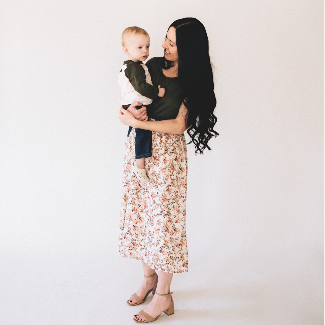 Olive Green Floral - Women
