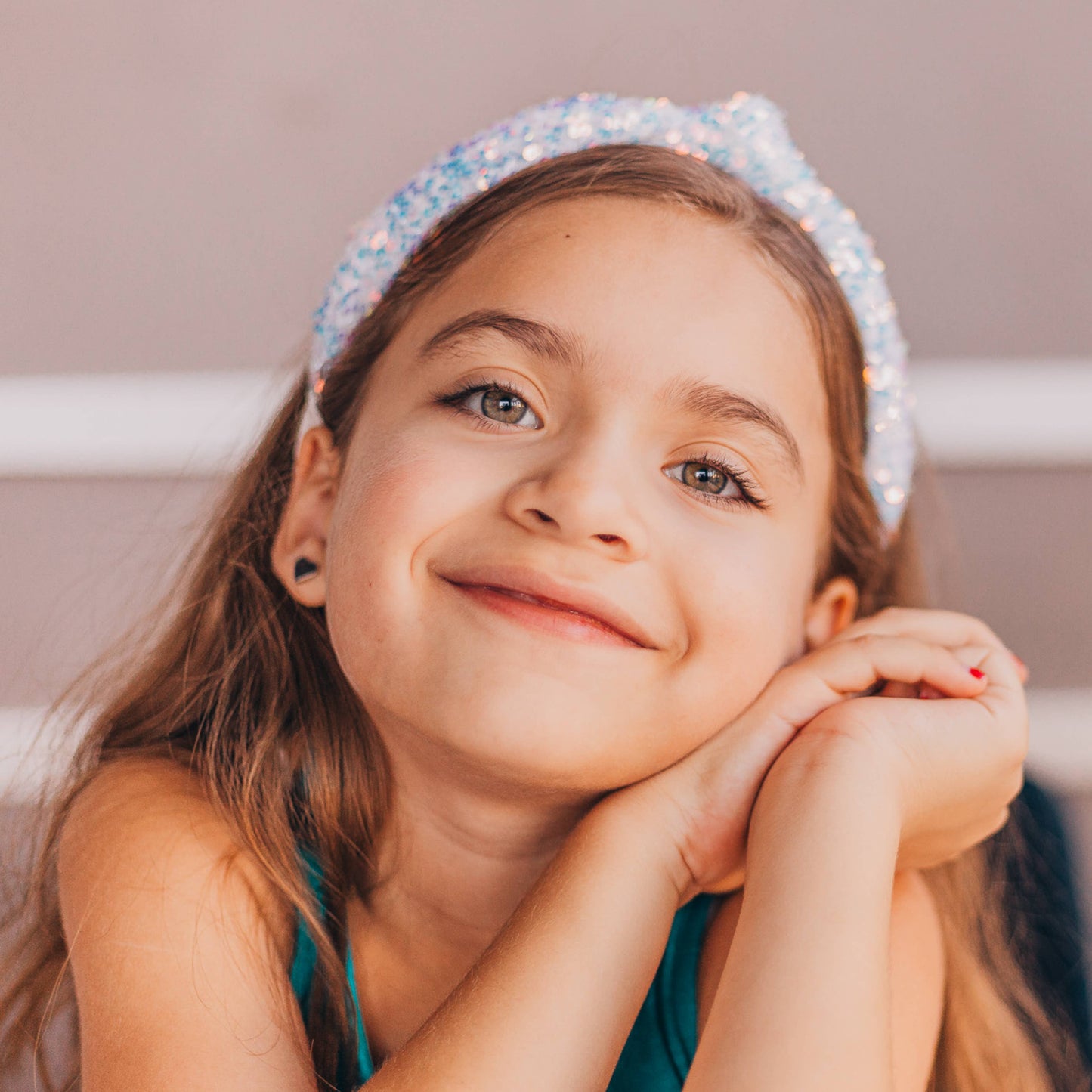 Kids Knot Headband - Rainbow Sequin Knotted Hair Accessories