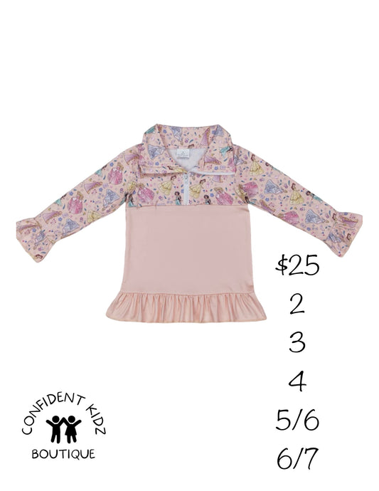 Princess zip pullover jacket