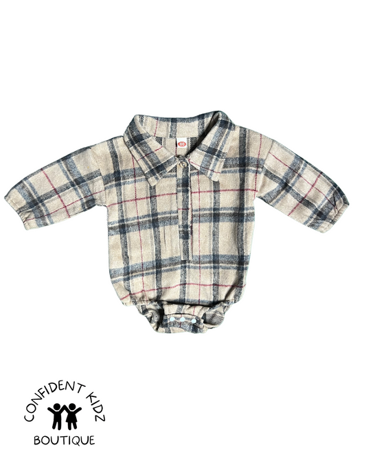 Flannel Bubble Onesie