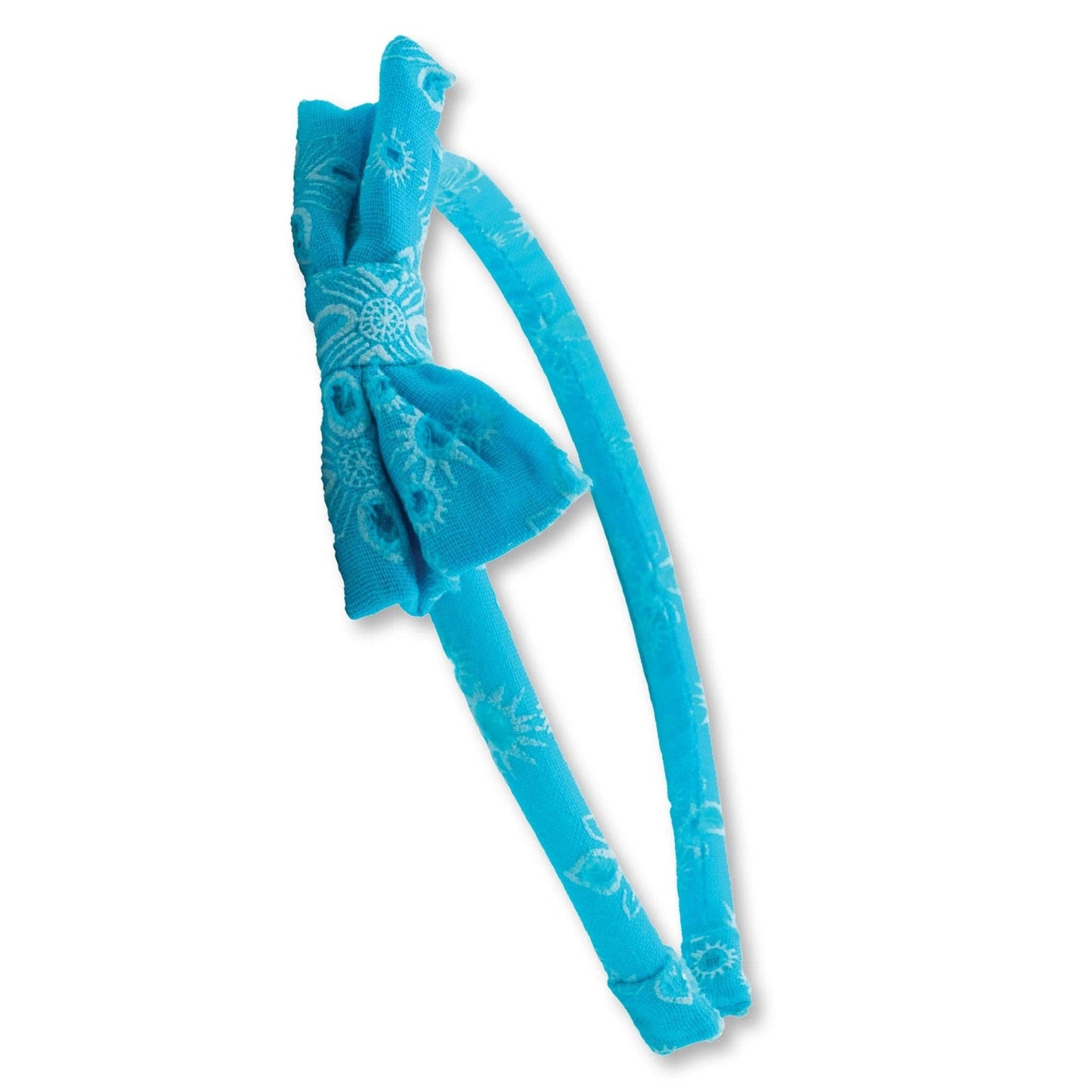 Thin Bow Headband - Eyelet Lace