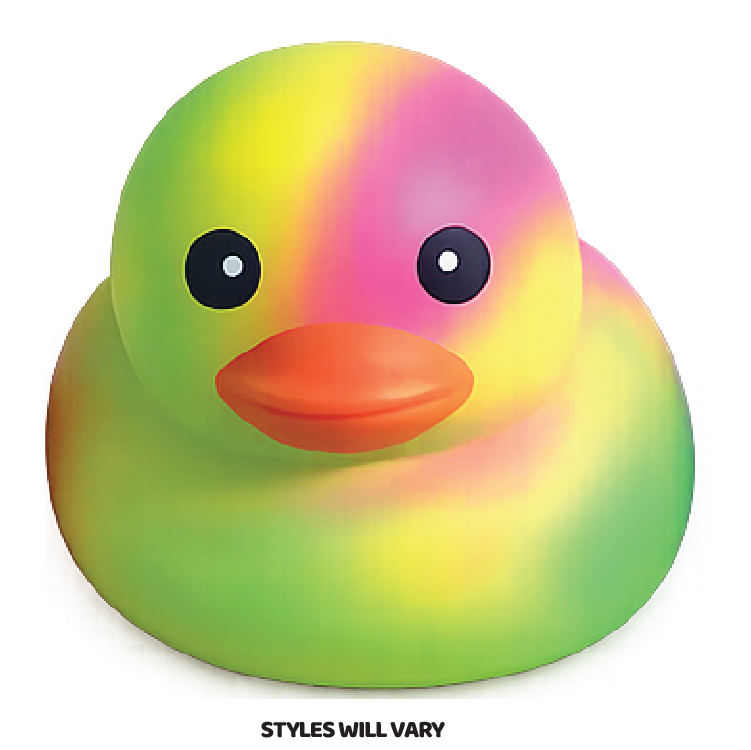 Fun Doh Squishy Tie Dye Duck Toy